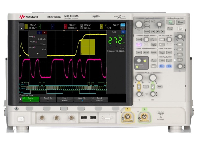 Keysight / Agilent MSOX4052A Oscilloscope, 500 MHz, 2 + 16 Chs.