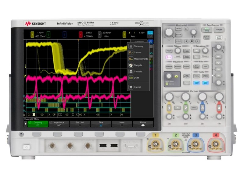 Keysight / Agilent MSOX4154A Oscilloscope, 1.5 GHz, 4 + 16 Chs.