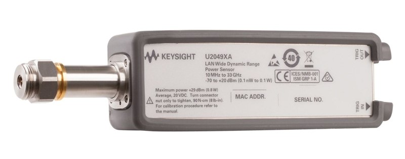 Keysight / Agilent U2049XA LAN Peak and Average Power Sensor, 10 MHz to 33 GHz, -70 to +20 dBm