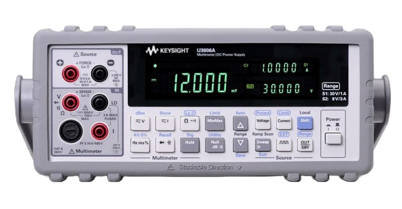 Keysight / Agilent U3606A Mulitimeter, 5.5 Digit / DC Power Supply, 30V,, 1A or 8V, 3A