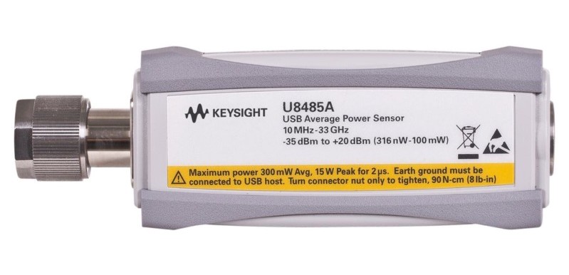 Keysight / Agilent U8485A USB Thermocouple Power Sensor, 10 MHz - 33 GHz, -35 to +20dBm