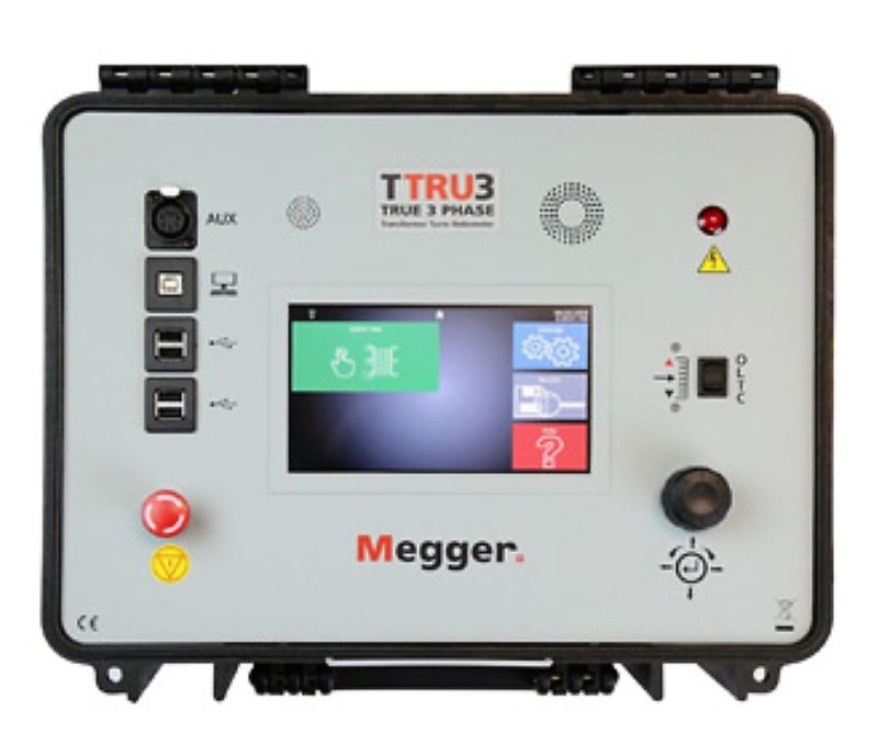 Megger (AVO Biddle) TTRU3 True 3 Phase Transformer Turns Ratiometer