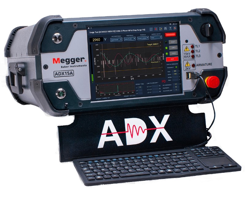 Megger (AVO Biddle) ADX-15-RLC-PD Automated Static Motor Analyzer w/ RLC & PD, 15 kV