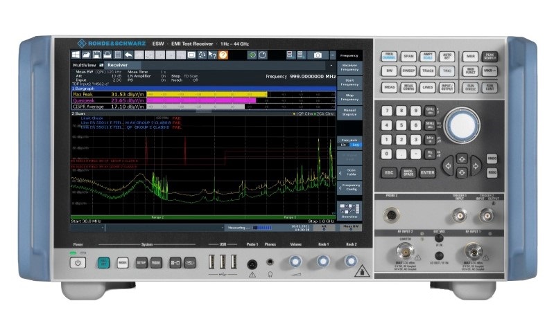 Rohde & Schwarz ESW8 EMI Test Receiver, 2 Hz to 8 GHz