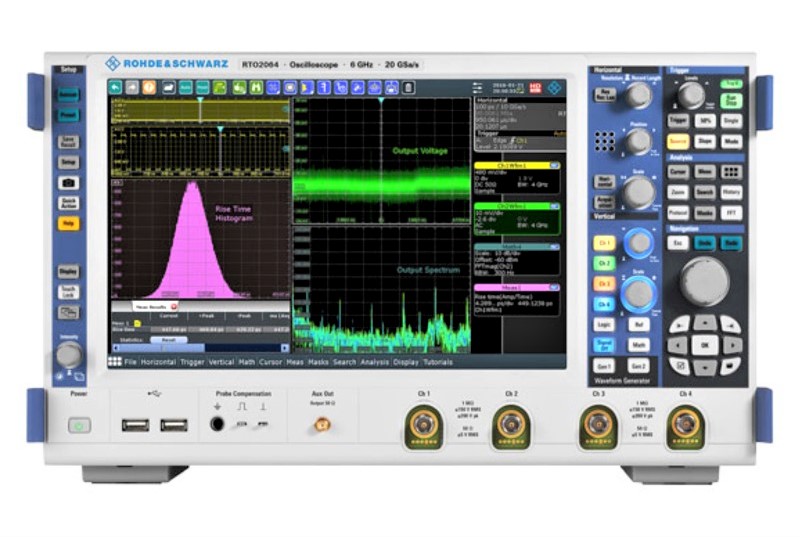 Rohde & Schwarz RTO2044 Oscilloscope, 4 GHz, 20 GSa/s, 4 Ch., 50/100 Msample