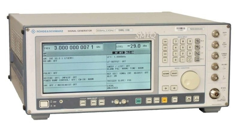 Rohde & Schwarz SMIQ03B Vector Signal Generator, 300 kHz - 3.3 GHz