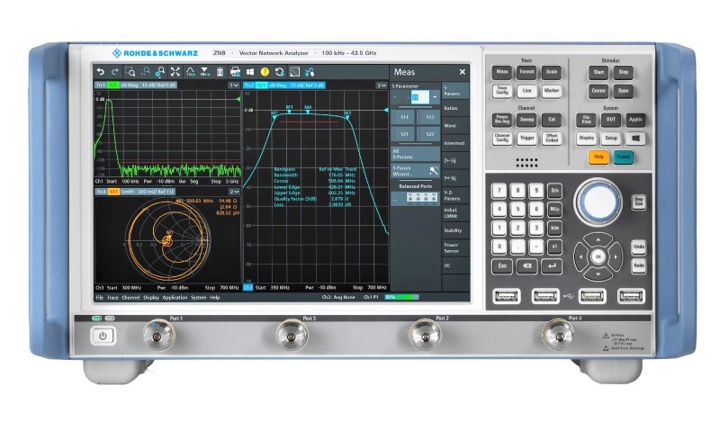 Rohde & Schwarz ZNB4 Network Analyzer, 4.5 GHz, 2 or 4-port