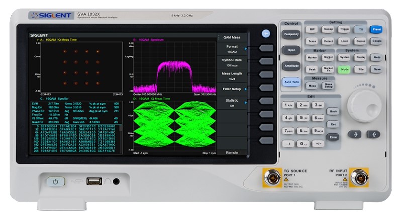 Siglent SVA1032X Network Analyzer, 9 kHz to 3.2 GHz