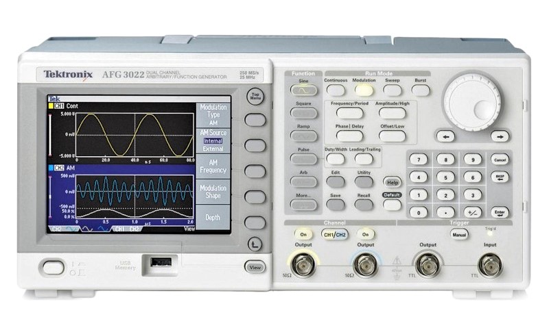 Tektronix AFG3022B Arbitrary Waveform / Function Generator, 25 MHz, 2 Ch.
