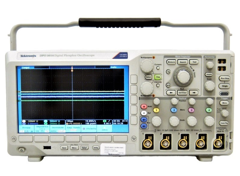 Tektronix DPO3014 Digital Phosphor Oscilloscope, 100 MHz, 4 Ch., 2.5 GS/s