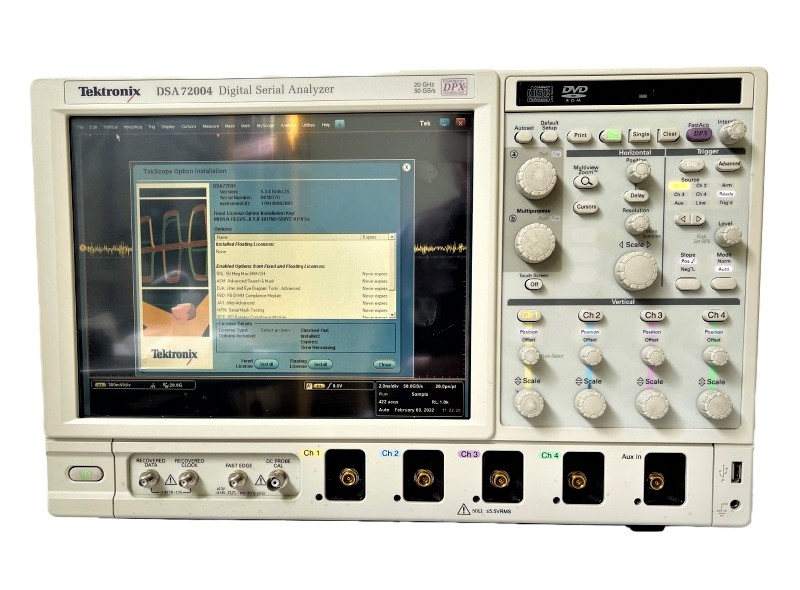 Tektronix DSA72004 Digital Serial Analyzer, 20 GHz, 50 GS/s, 4 Ch.