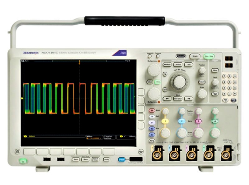 Tektronix MDO4054C Mixed Domain Oscilloscope, 500 MHz, 4 Ch., 2.5 - 5 GS/s, 20 Mpoints