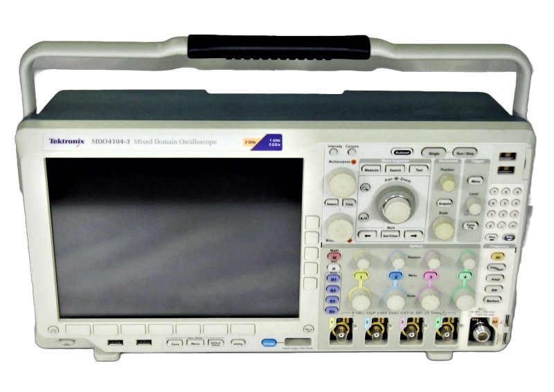 Tektronix MDO4104-3 Mixed Domain Oscilloscope, 1 GHz, 4 + 16 ch., 5 GS/s, 3 GHz RF Ch.