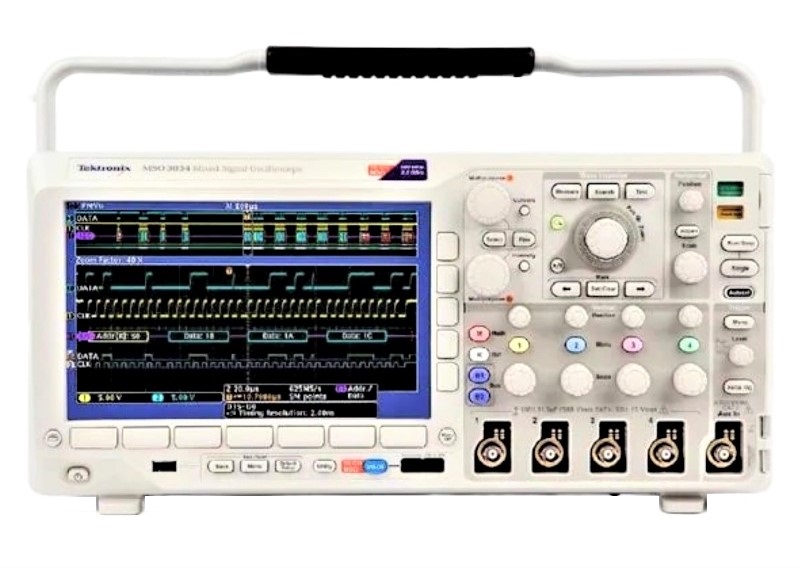 Tektronix MSO3034 Mixed Signal Oscilloscope, 300 MHz, 4 + 16 Ch., 2.5 GS/s