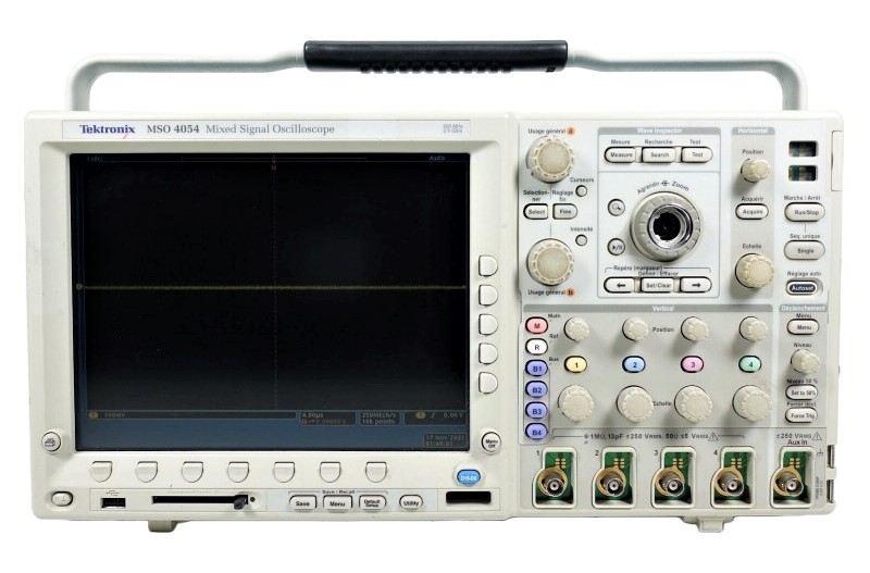 Tektronix MSO4054 Oscilloscope, Mixed Signal, 500 MHz, 4 Ch., 2.5 GS/s, 4+16