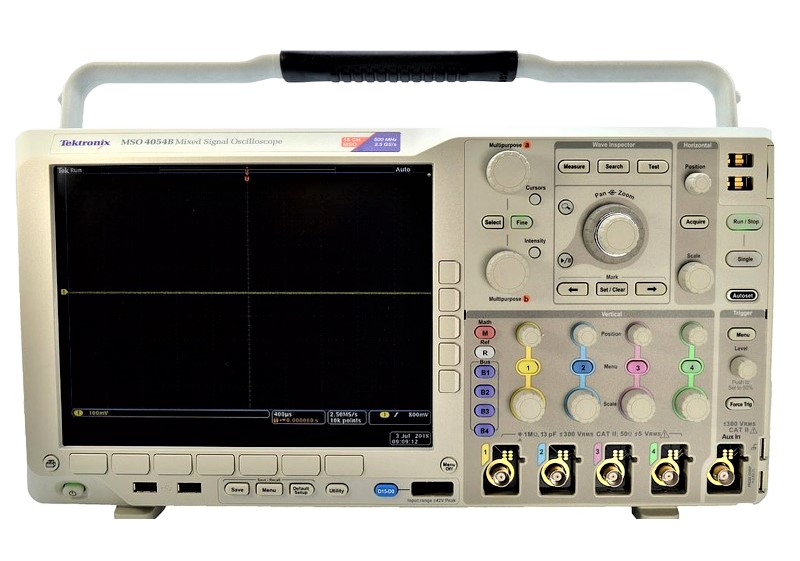 Tektronix MSO4054B Mixed Signal Oscilloscope, 500 MHz, 4 + 16 Ch., 2.5 GS/s