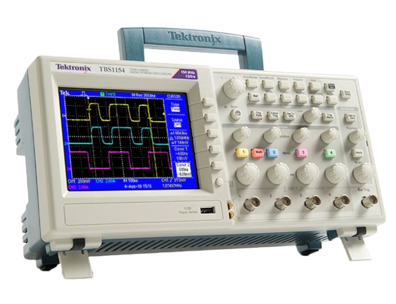 Tektronix TBS1154 Oscilloscope, 150 MHz, 1 GS/s, 4 Ch., 2.5K Record Length