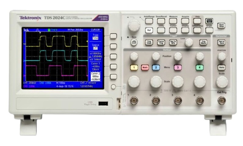 Tektronix TDS2024C Digital Storage Oscilloscope, 200 MHz, 4 Ch., 2 GS/s