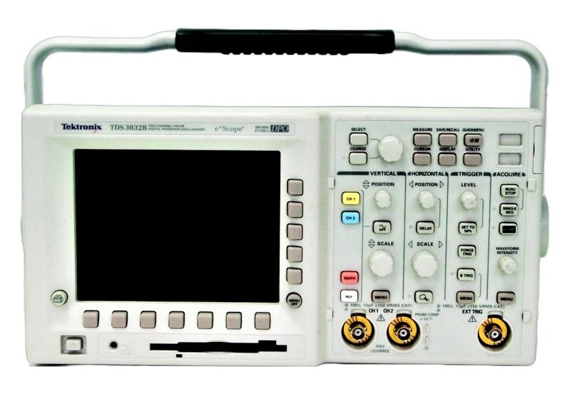 Tektronix TDS3032B Oscilloscope, 300 MHz, 2 CH., 2.5 GS/s