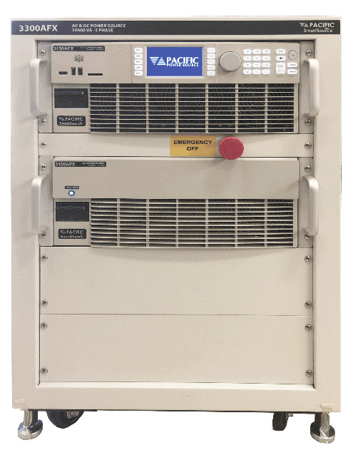 Pacific Power Source 3300AFX AC DC Power Source, 30 kVAC, 21 kW DC, 1200 Hz